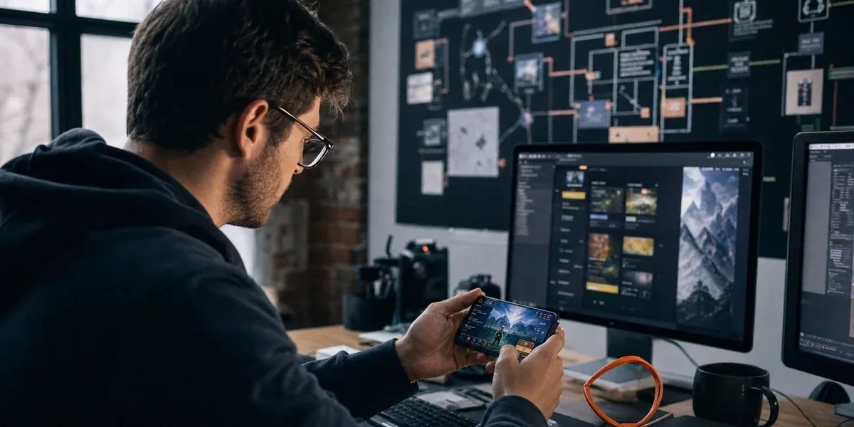 Epic Games Store mobile self-publishing — developer installing strategy game
